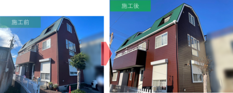三階建て住宅塗装事例