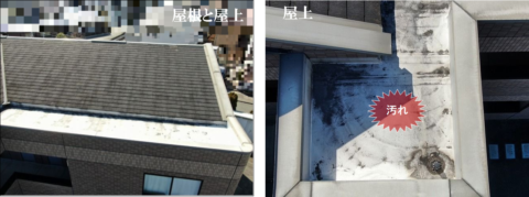 アパートの屋根と屋上の現状